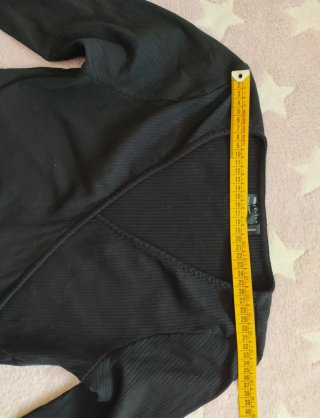 Top ASOS DESIGN negro manga larga T.40