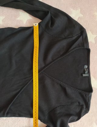 Top ASOS DESIGN negro manga larga T.40