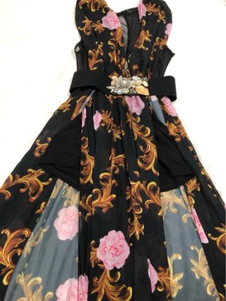Vestido de fiesta estampado floral