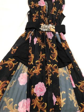 Vestido de fiesta estampado floral