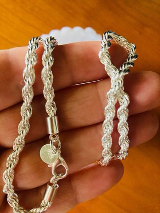 Cadena de plata 45 cm con joyero