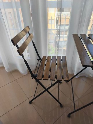 Mesa y Sillas Plegables Terraza