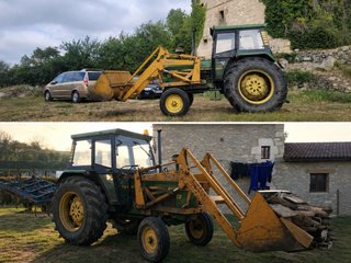 Tractor John Deere Clásico con Pala