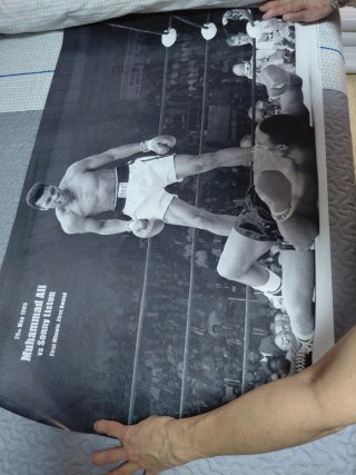 Póster Muhammad Ali vs Sonny Liston 1965