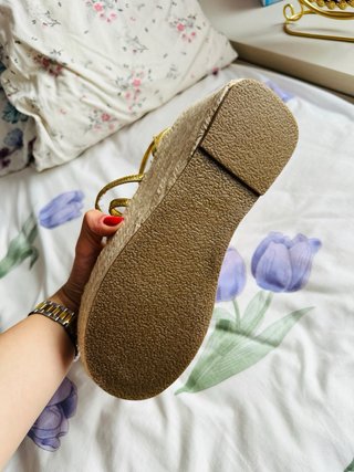 Sandalias Mango Doradas Talla 39