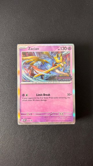 Baraja Pokémon Zacian Prerelease Inglés