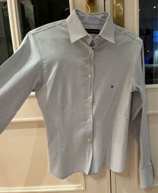 Camisa Tommy Hilfiger rayas azul y blanco