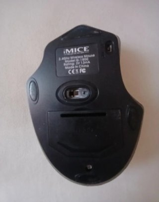 Ratón inalámbrico negro