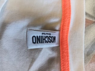 Maglietta Moschino Swim bianca,XXL ma veste xl