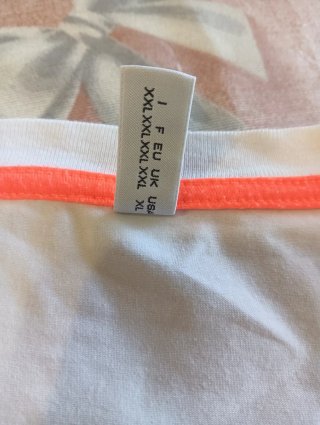 Maglietta Moschino Swim bianca,XXL ma veste xl