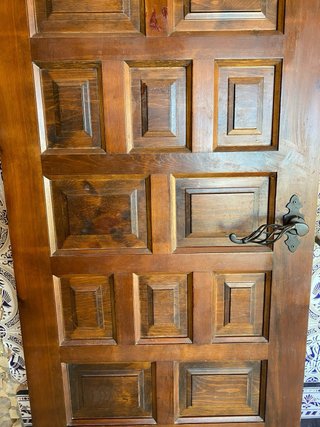 Puerta madera maciza rústica