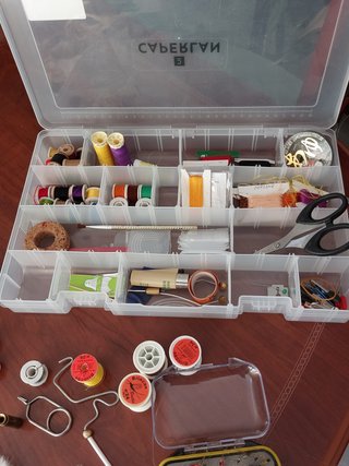 Kit para hacer moscas de pesca