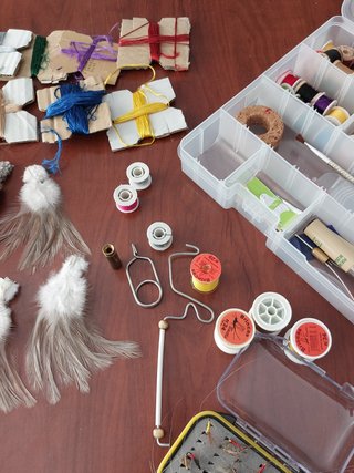 Kit para hacer moscas de pesca