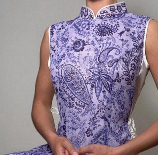 Vestido kimono vintage 90s púrpura