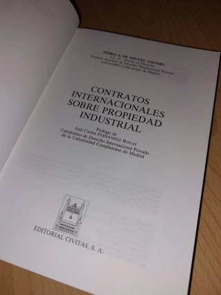 LIBRO - Contratos internacion propiedad industrial
