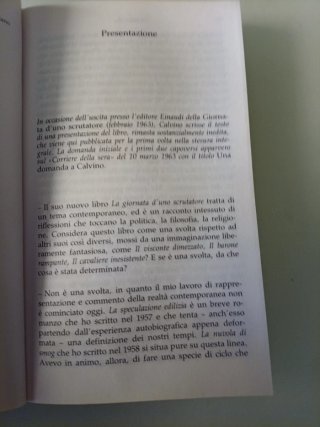 La giornata d'uno scrutatore Italo Calvino oscar