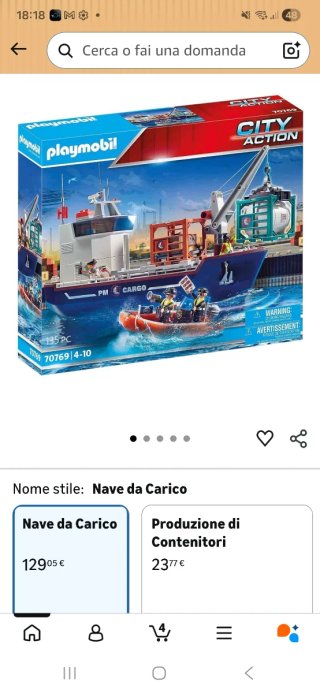 PLAYMOBIL Nave Cargo 70769