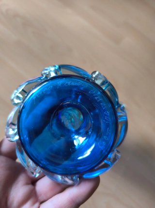 Botijo Càntir Cristal Soplado Azul