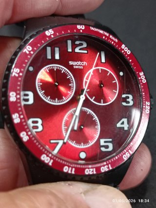 Orologio Swatch Rosso. Cronografo