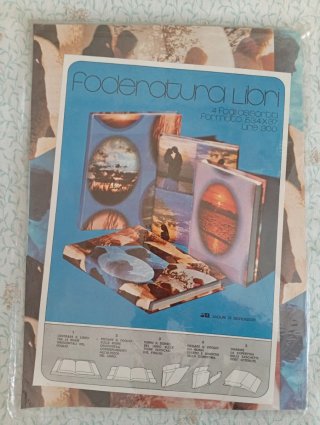 4 Fogli Copri Libri Vintage Mondadori
