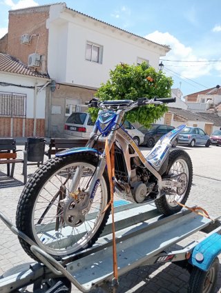 Moto Trial Sherco Azul/Blanco