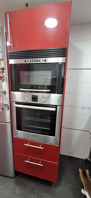 Muebles Cocina IKEA Abstrak Rojo/Inox