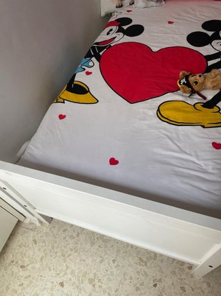 Cama extensible Ikea blanca