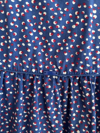 Vestido azul con estampado de Salsa
