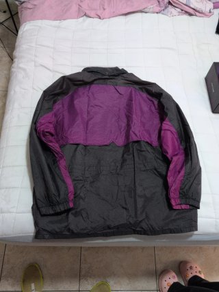 Chaqueta Vintage Negra y Morada Talla XL