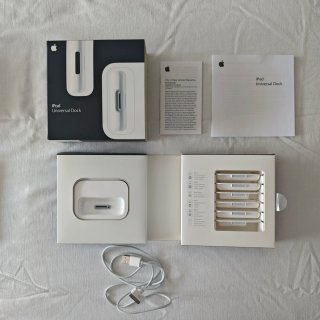 Apple iPod 30GB, Cargador USB y Base Dock