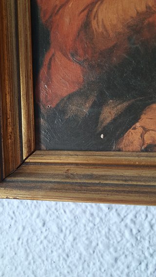 Cuadro antiguo Virgen con Niño