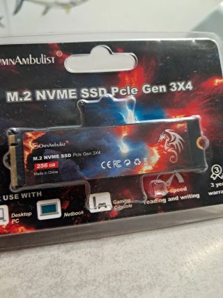 SSD M.2 NVMe SomnAmbulist 256 GB PCIe Gen 3x4
