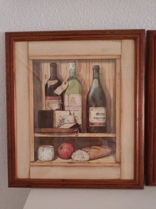 Juego de 2 cuadros de cocina .