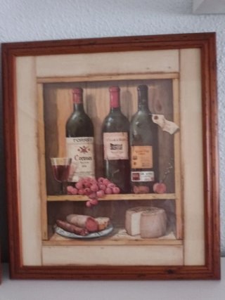 Juego de 2 cuadros de cocina .