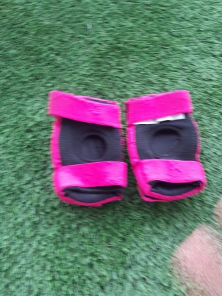 Protecciones Patinaje Talla XS Rosa Fucsia