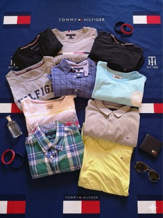 Lotto 10 pezzi Tommy Hilfiger Grado A+.Un omaggio