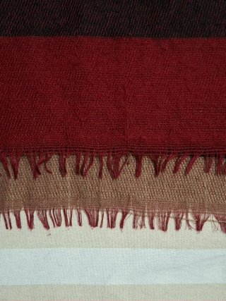 Sciarpa donna righe bordeaux e marrone