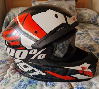 Casco Motocross Shot Talla S + Gafas 100%