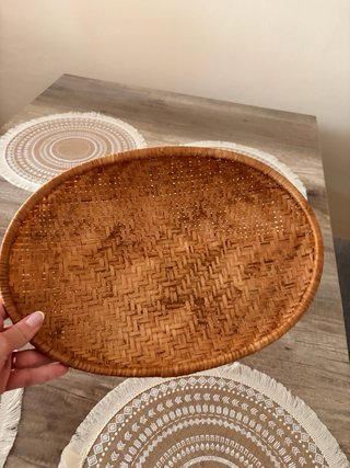 Cesta Mimbre Rattan Centro de Mesa