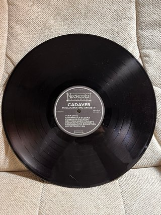 Vinilo Hallucinating Anxiety - CADAVER  Año 1990