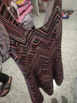 Vestido tirantes estampado geométrico