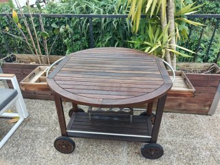 Carrito camarera / Mesa plegable exterior