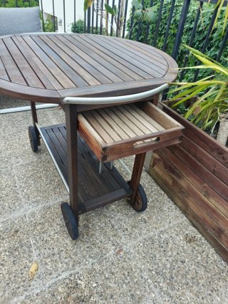 Carrito camarera / Mesa plegable exterior