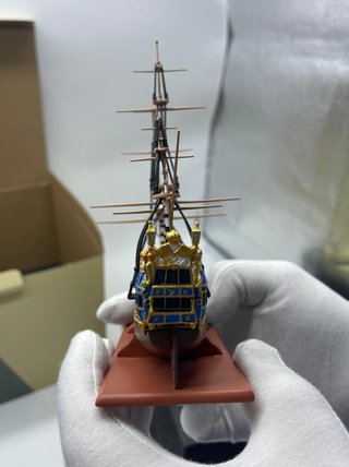 Maqueta Barco Resina Unicornio Tintín 25cm