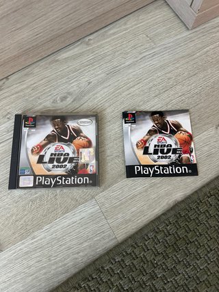 Caja y manual NBA Live 2002 PS1 PSX 🇪🇸