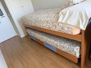 Cama nido de 4 cajones+ 2 colchones+ ropa de cama
