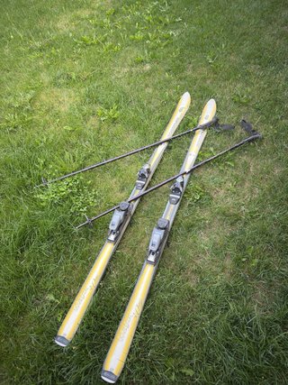 Esquís con bastones