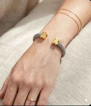 Pulsera TOUS Sweet Dolls Oro 18kt y Acero