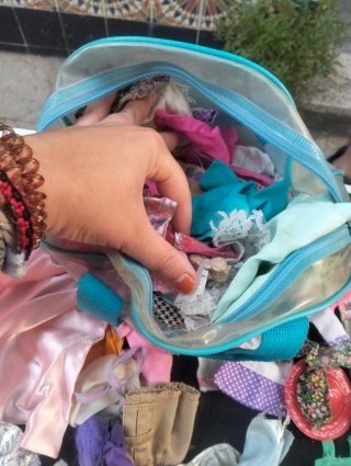 Lote de Barbies y ropa