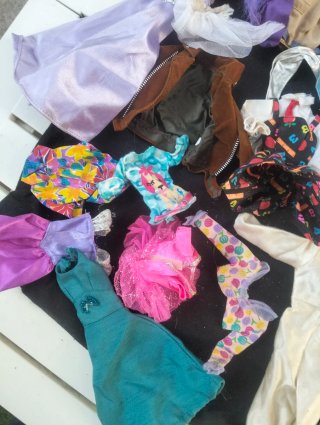 Lote de Barbies y ropa